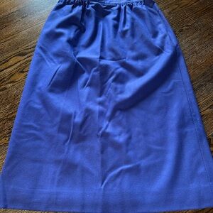 Pendleton A-Line Skirt in Deep Blue